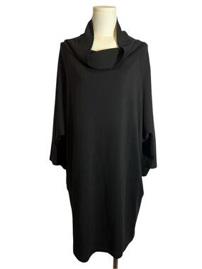 Bryn Walker Black Cowl Neck Tunic Dress Size Small